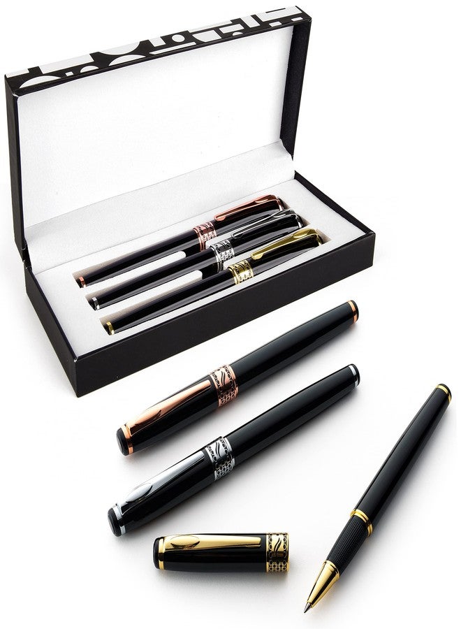 Special Supplies 3 Pack Weighted Pens for Hand Tremors, Low Dexterity, Poor Grip Strength, and Parkinson’s Patients, Storage Box and 3 Ink Refills Included - Image 1